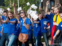 jeugdfanfare in de optocht 4 mei 2013 6